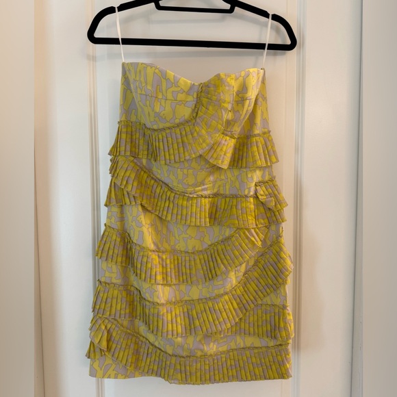 Cynthia Steffe Ruffle Strapless Dress - Picture 1 of 3